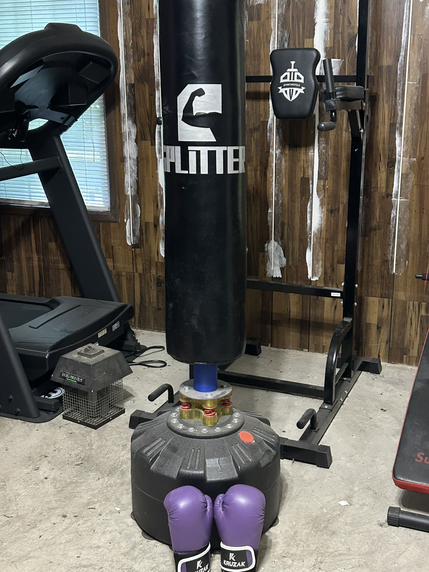 Punching Bag with Boxing Gloves