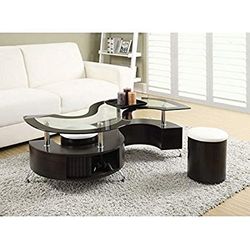 S-Shaped Coffee Table with stools
