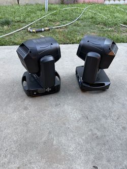 SHEHDS 100W Moving Head Gobo Spot Light 6 Prism with LCD Display (2) With Road case