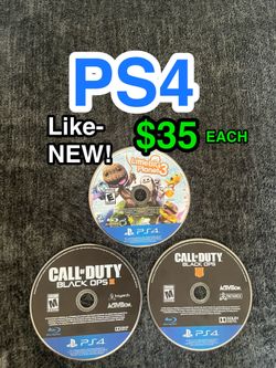 Like NEW PS4 Games • Playstation 4 Console Discs • Little Big Planet 3 • Black Ops 3 Blackops 4