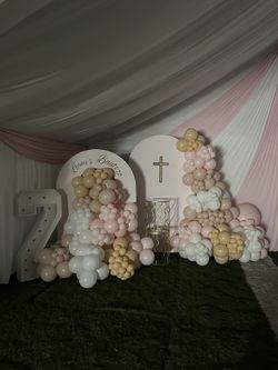 Baptism Balloon Decor