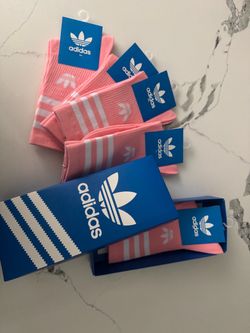 Adidas Originals Pink Crew Socks Bundle
