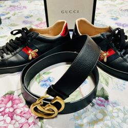 Gucci Ace Shoes Size 12 Gucci Belt 