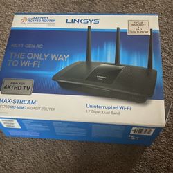 Linksys Max-Stream AC1750 Dual-Band Wi-Fi 5 Router (EA7200)