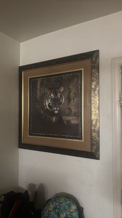 Tiger picture frame