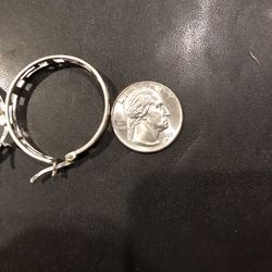 Sterling silver hoops