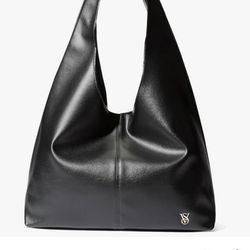 Victoria's Secret Black Bow Tote Bag New