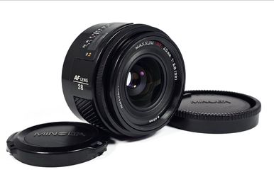 MINT Minolta Maxxum AF 28mm f/2.8 (22) Lens for Sony Alpha DSLR A-Mount & Minolta 35mm AF Cameras