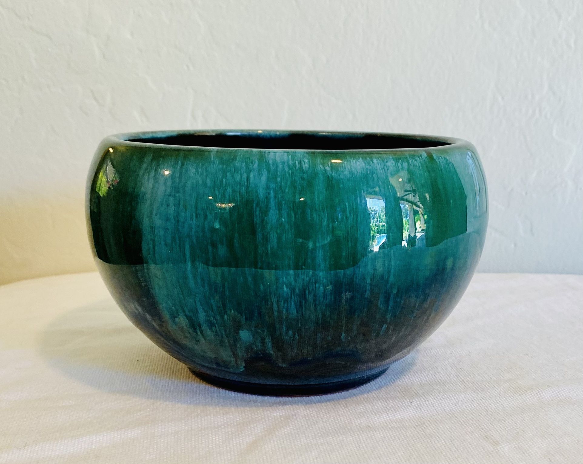 vintage blue mountain pottery planter bowl