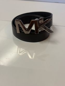 Michael Kors MK Black and Silver Men's Belt