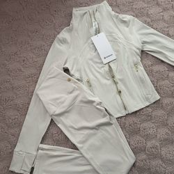lululemon athletica Light Beige/Off-White Jacket