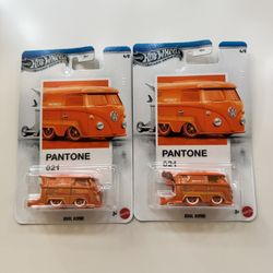Hot Wheels Silver Series Pantone Kool Kombi VW Bus Lot of 2