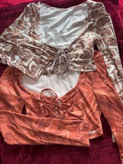 two open chest long sleeve in size S