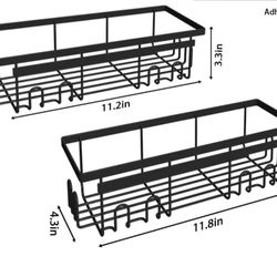 Caddy 2 pack Stainless Steel Black