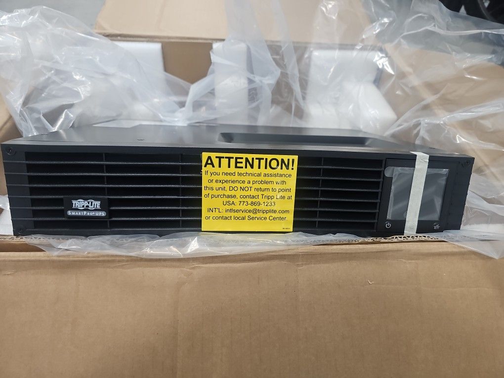 Tripp Lite 1500VA Sine Wave UPS Battery Backup, LCD, 1000W AVR Line-Interactive, 2U Rackmount, USB, DB9 (SMC15002URM)