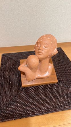 Vintage Austin Productions Clay Terracotta Sculpture 1971 "Newborn"