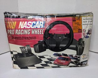 Thrustmaster Nascar Pro Digital Racing Wheel With Foot Pedals For PC Vintage Legacy Gaming Open Box Unused