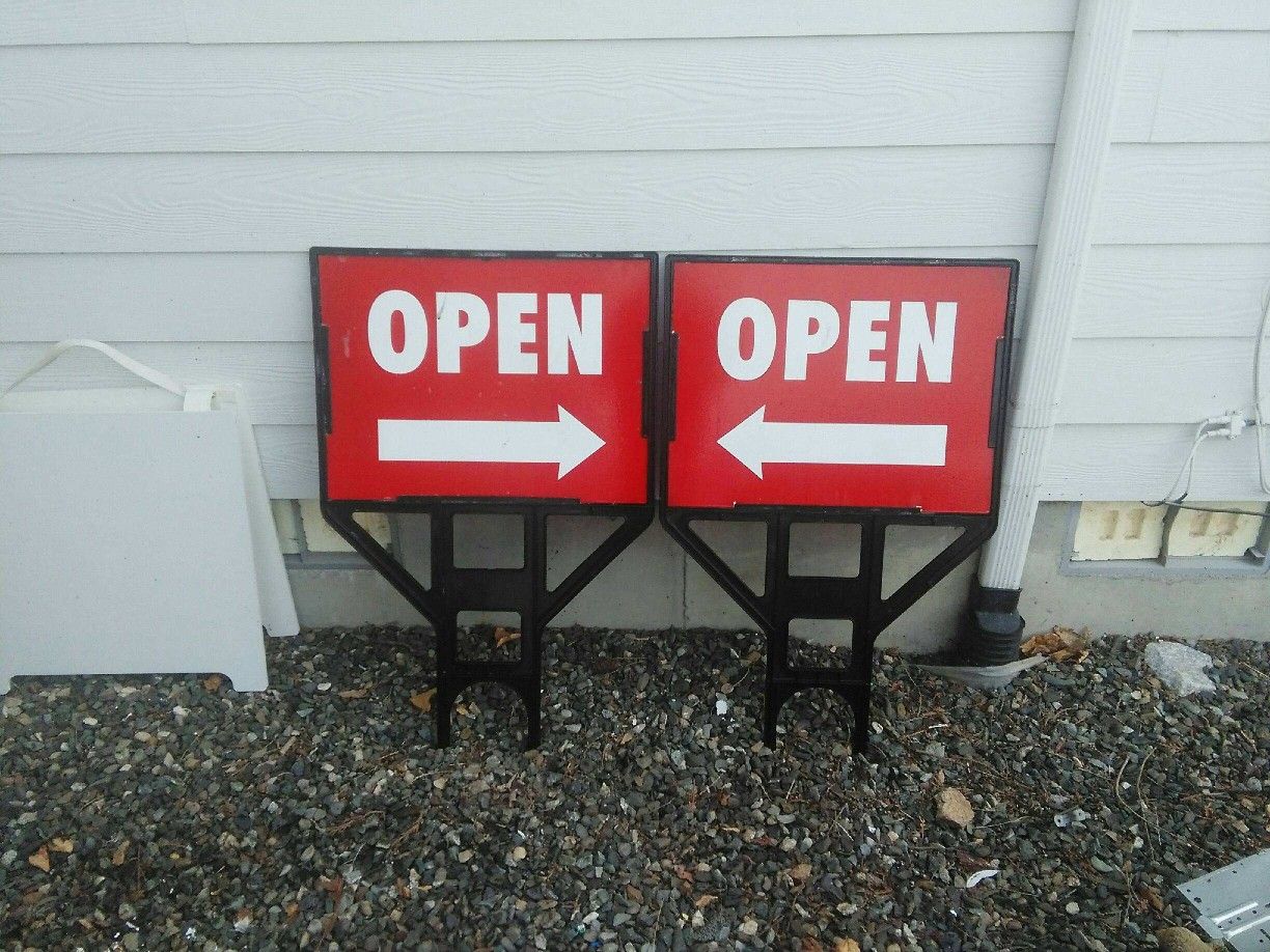 1 Open sign $10 EVERSON WASHINGTON