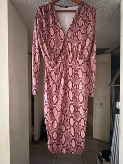 Woman’s dress midi snake print M