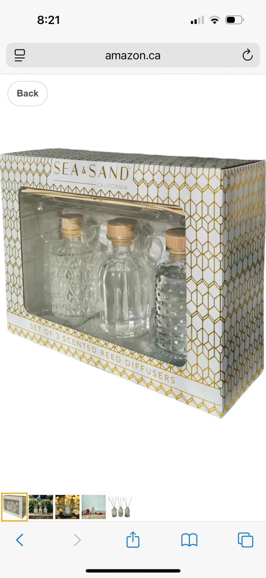 Sea & Sand Diffuser Set of 3