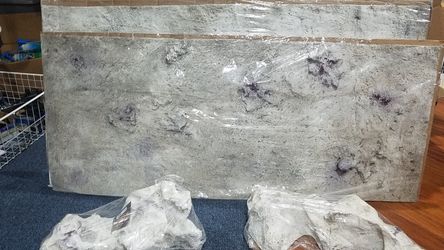 Universal Rocks 3D background - marine - 48 x 20