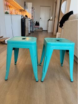 Turquoise Stools