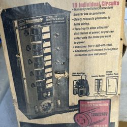 Coleman Generator Transfer Switch 