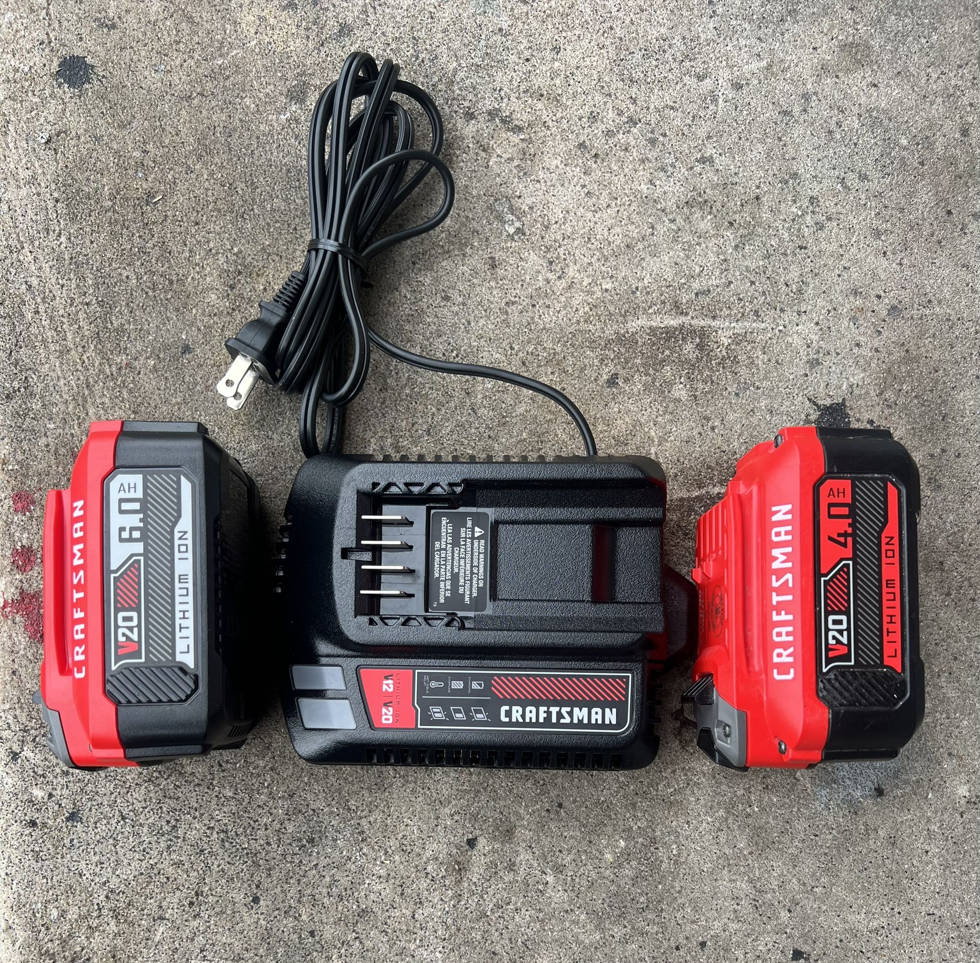 CRAFTSMAN 2 Lithium Battery & Chargers