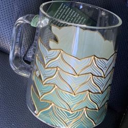 Starbucks 50th Anniversary Mermaid Glass Mug