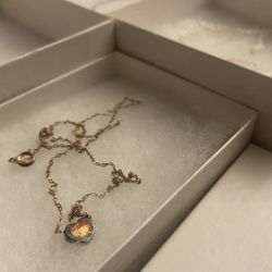 Macy’s 14k Gold Plated Heart Pendant Necklace 