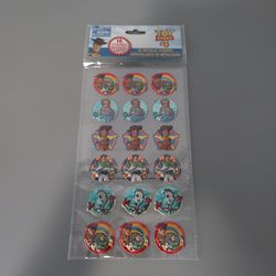 Toy Story 4 Metallic 3D Puffy Stickers 18 Count Disney Pixar NEW SEALED