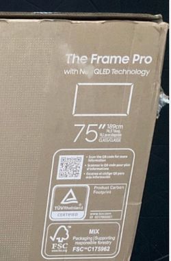 Samsung - 75” Class LS03FW The Frame Pro Series Neo QLED 4K UHD Art Mode SamsungVision AI Smart TV w/ Wall Mount