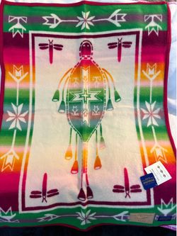 Pendleton baby girl crib blanket.