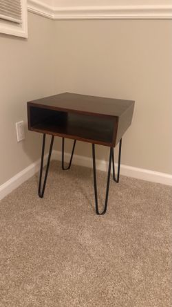 Small industrial style side table