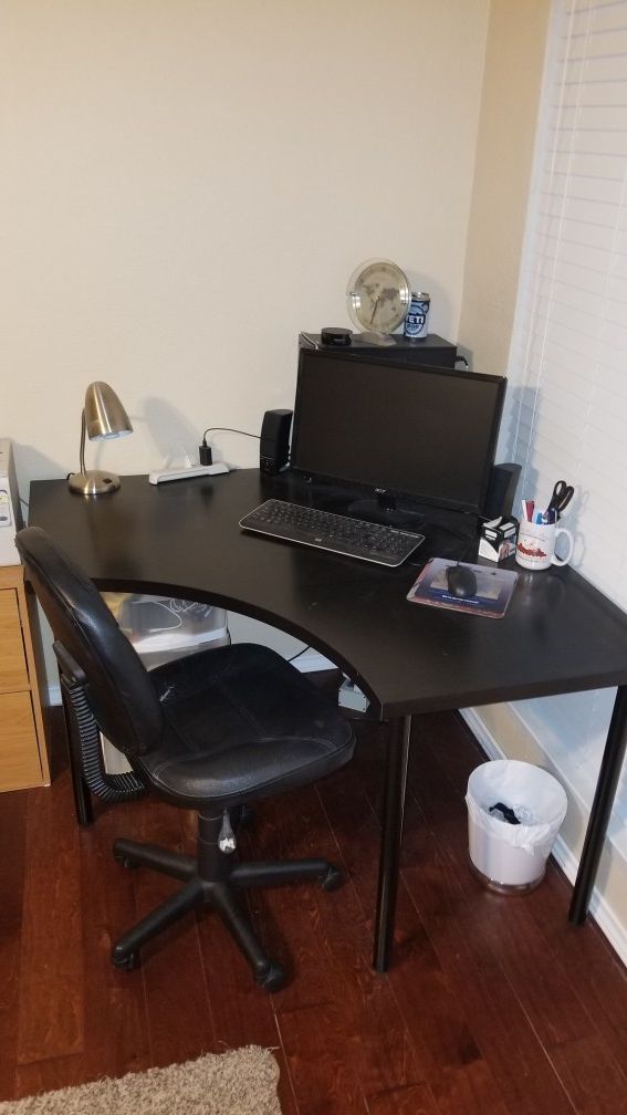 Ikea Black Corner Desk For In Dallas Tx Offerup Ikea Black Corner Desk