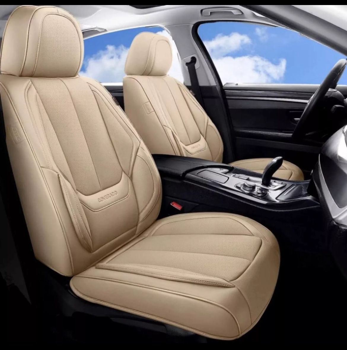 Coverado Front Seat Covers 2 Pc Beige NEW