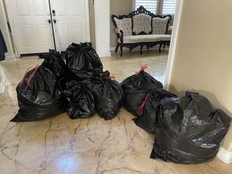 8 Large Bags Of CLOTHES! 300lbs TAKE IT ALL