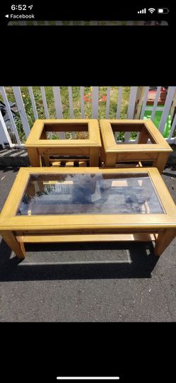 Coffee table and side tables