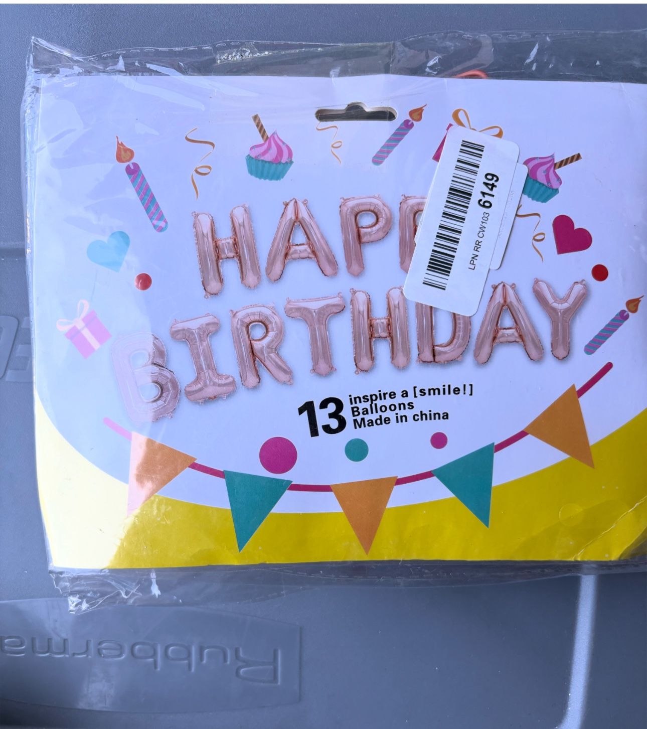 Happy Birthday Ballon Banner
