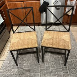 Black Metal Framed Chairs