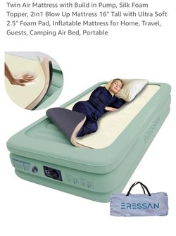 Colchon Personal Con Pompa Y Una Colchoneta Adicional. Twin