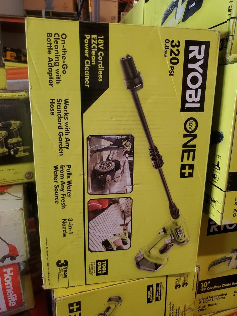 RYOBI 18V CORDLES  18V Cordless
EZClean
Power C|eaner Tool Only New 