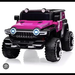 12V Electric Toy Car with 7AH Battery pink 4x4