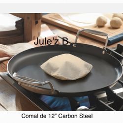 Princess House.  Comal De 13” Carbón Steel Nuevo En Su Caja 