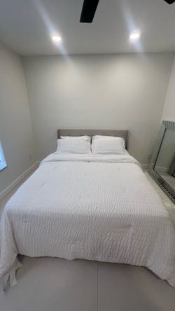 Queen Bed with Storage and Mattress for Sale - Like New