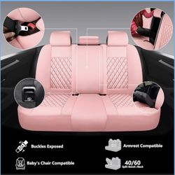 Back Car Seat Covers Pink 