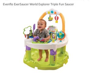 Evenflo ExerSaucer World Explorer Triple Fun Saucer