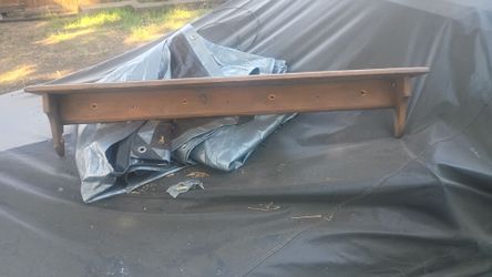 Antique wood shelf