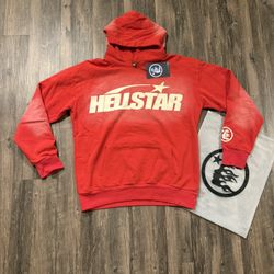 Hellstar Classic Hoodie Red Size Large