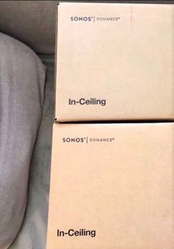 Sonos In-Ceiling 6.5” Speakers.  Brand New Sealed And Including The Warranty.  Model Number:   INCLGWW1